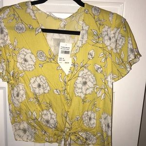 Lush Tops - Button down tie front top Lush Tops - Button down tie front top